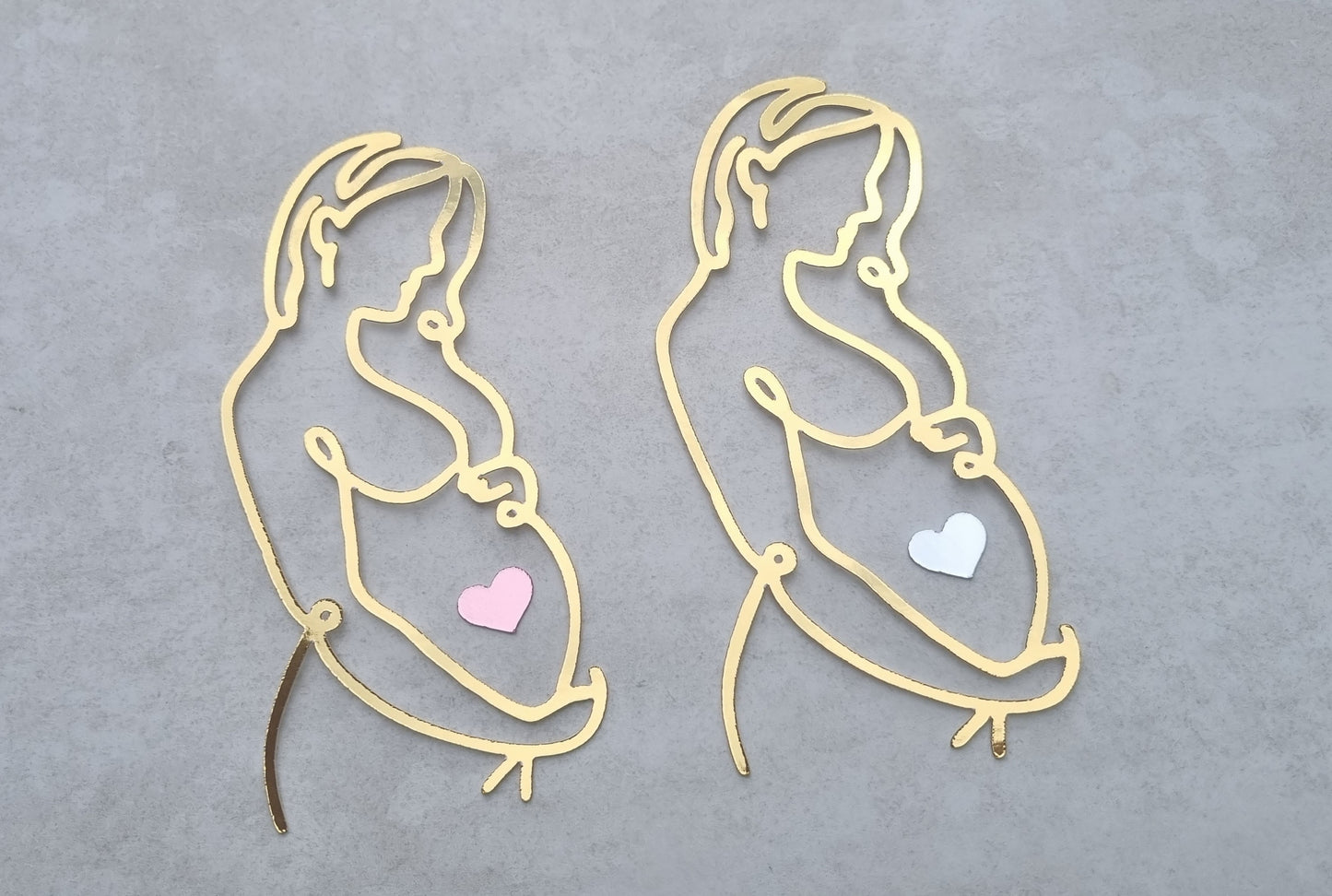 Pregnant charm ( Pink or Blue Heart)