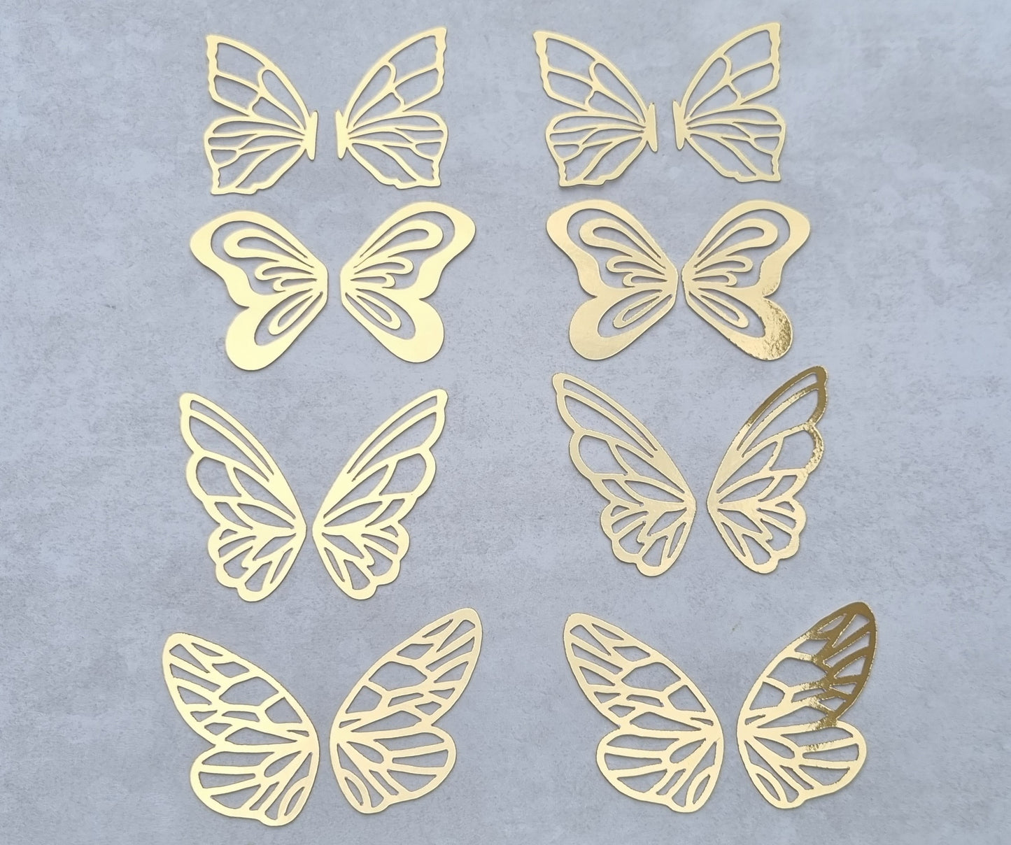 Mixed Butterfly wing toppers Set 6