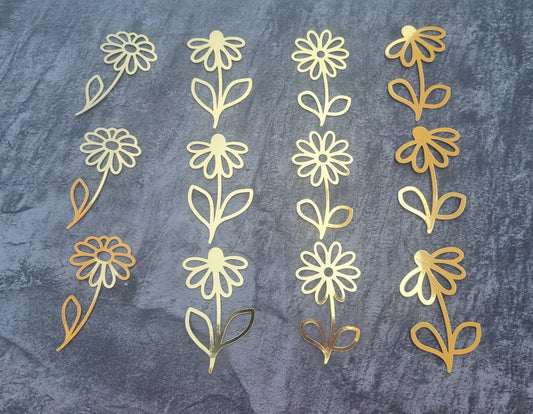 Daisy sheet cake Toppers x12