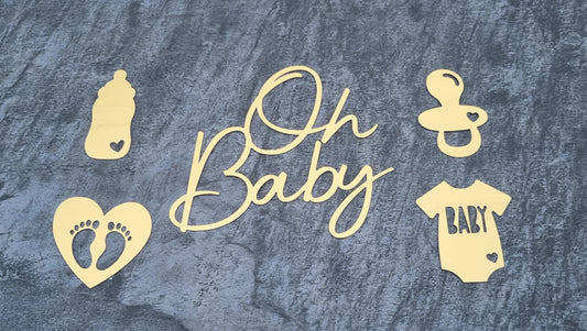 Oh Baby Sheet cake topper