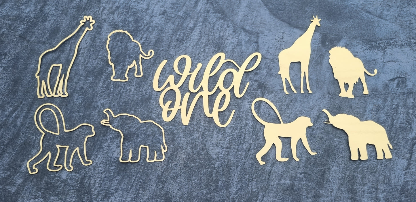 Wild One Sheet Cake topper/set