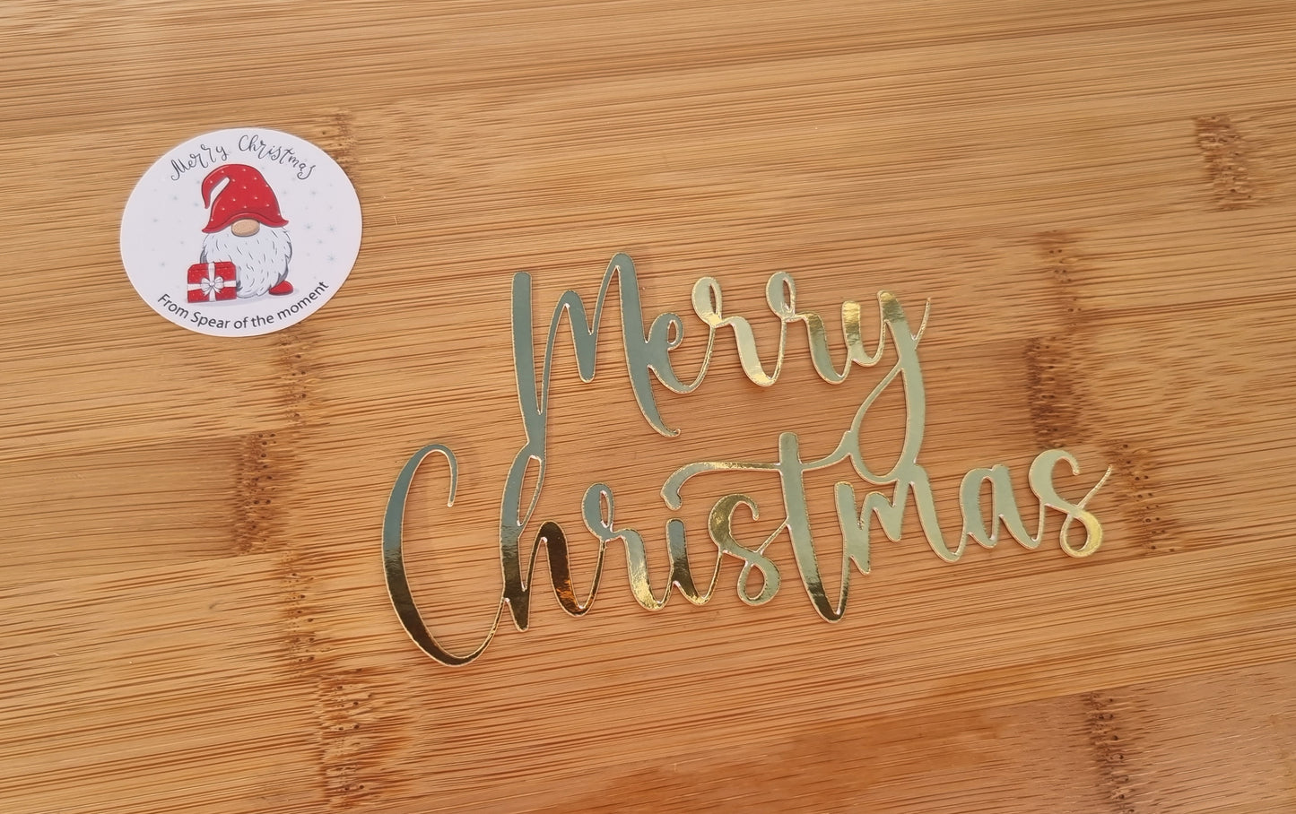 Merry Christmas Sheet cake topper style 13