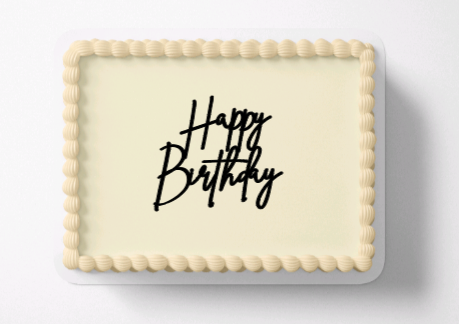 Sheet Cake Happy Birthday Topper 4