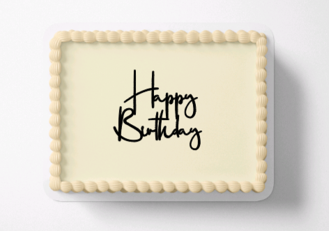 Sheet Cake Happy Birthday Topper 4