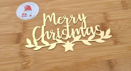 Merry Christmas Sheet cake topper style 8