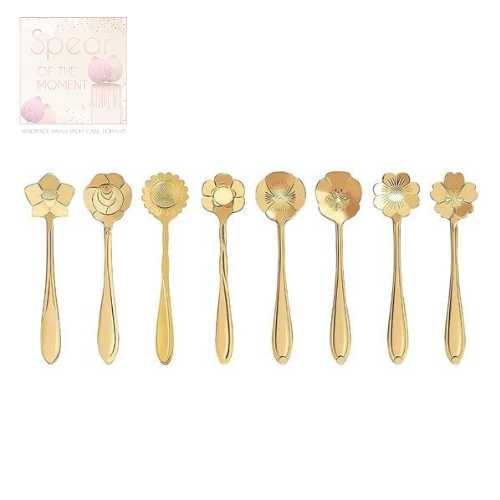 Gold sprinkle spoon