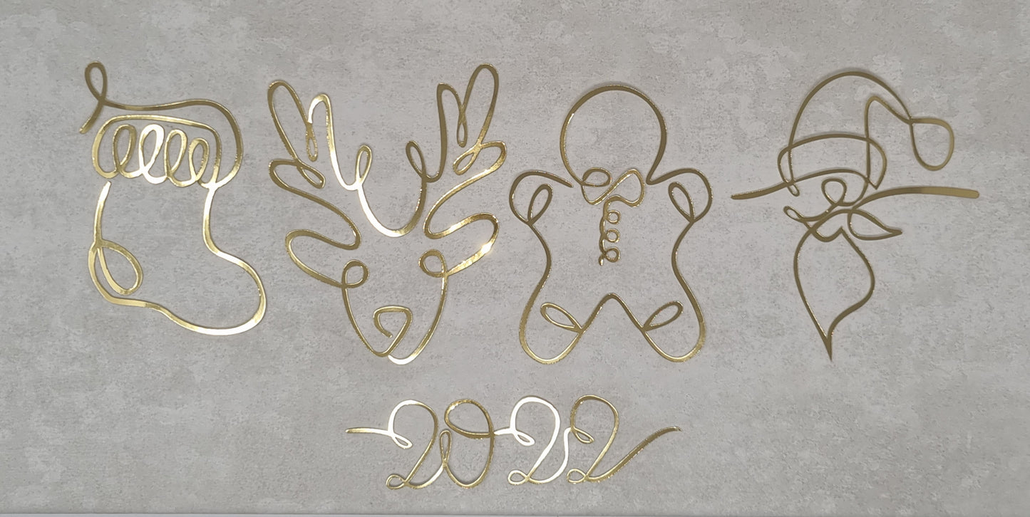 Christmas Continuous line art