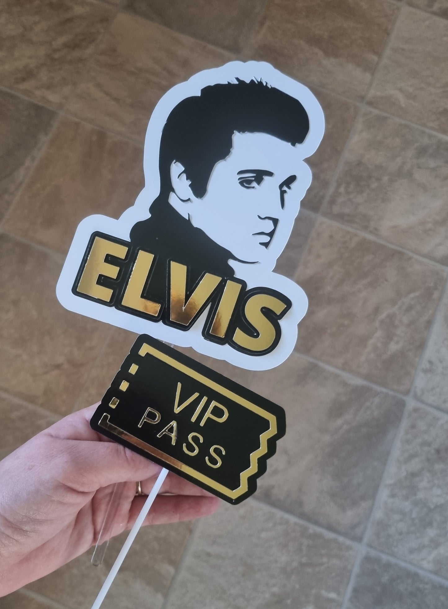 Elvis cake topper