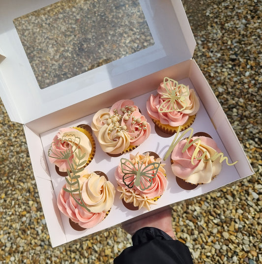 Mum cupcake charms x6