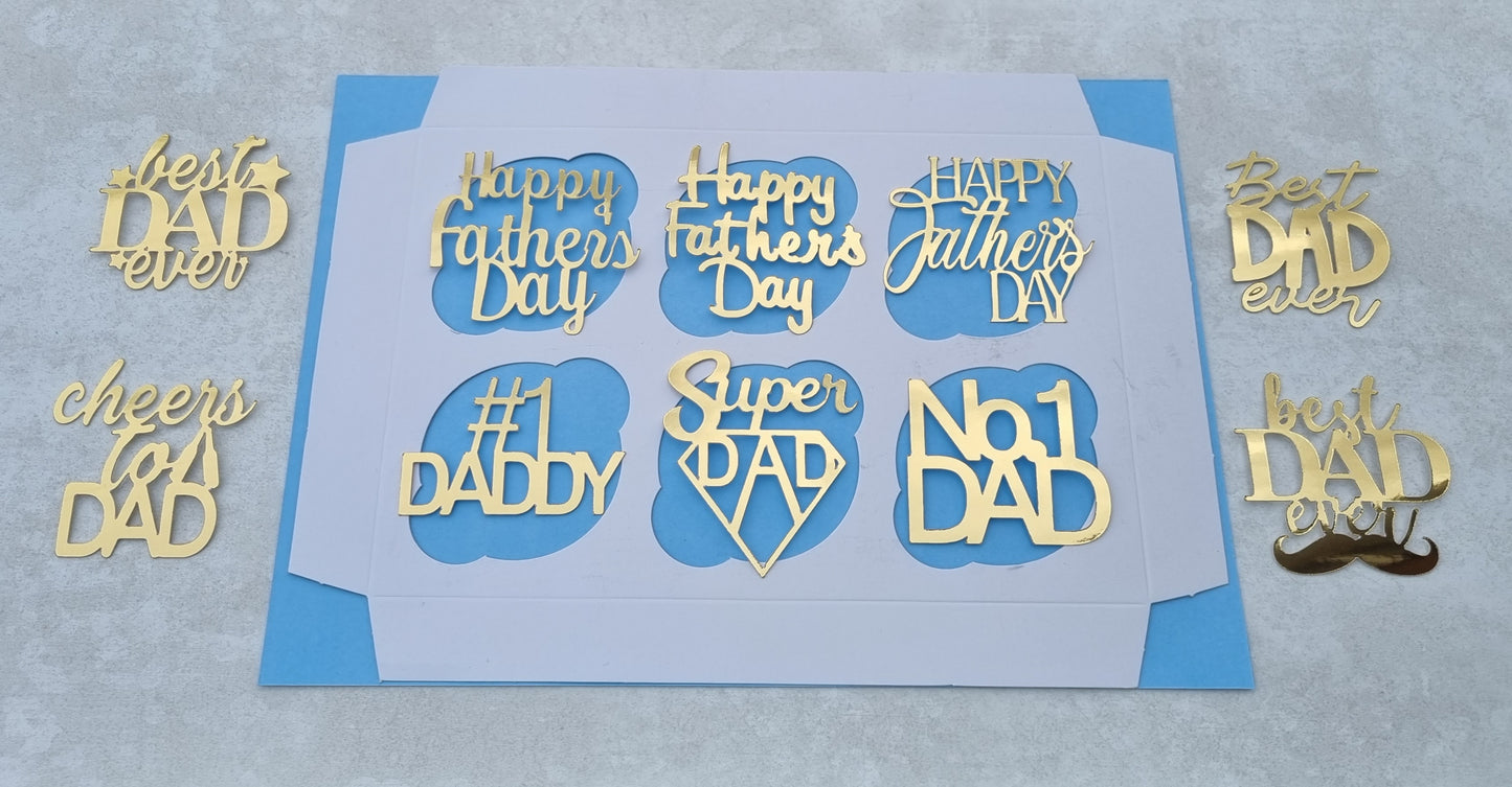 Father's Day Cupcake Toppers