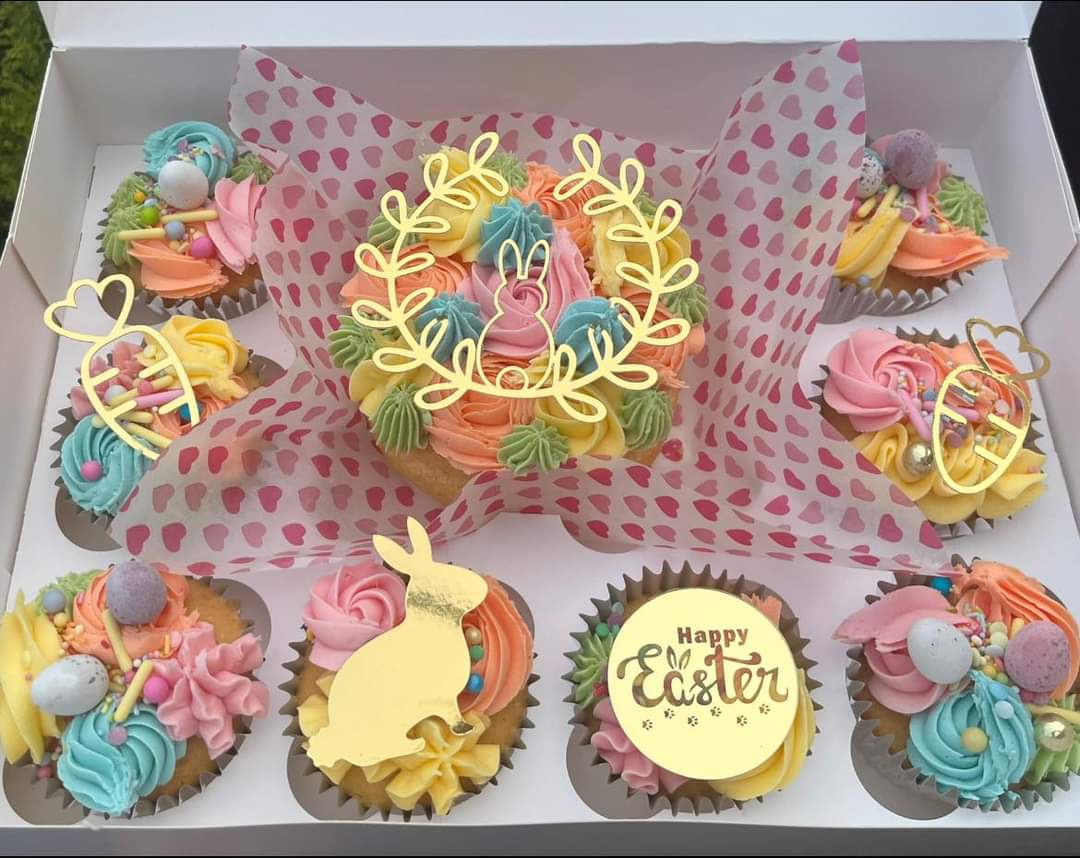 Easter Bento Wreath topper ( Gold Mirror)