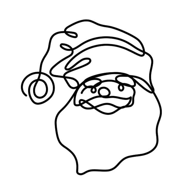 Christmas Continuous line art